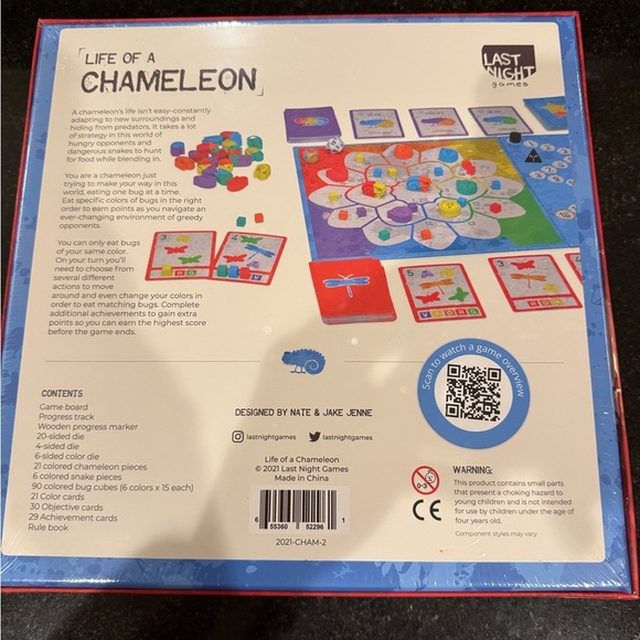 NWT Life of a Chameleon -Mensa Select Strategic Board Game for Adults & Families - Picture 3 of 10